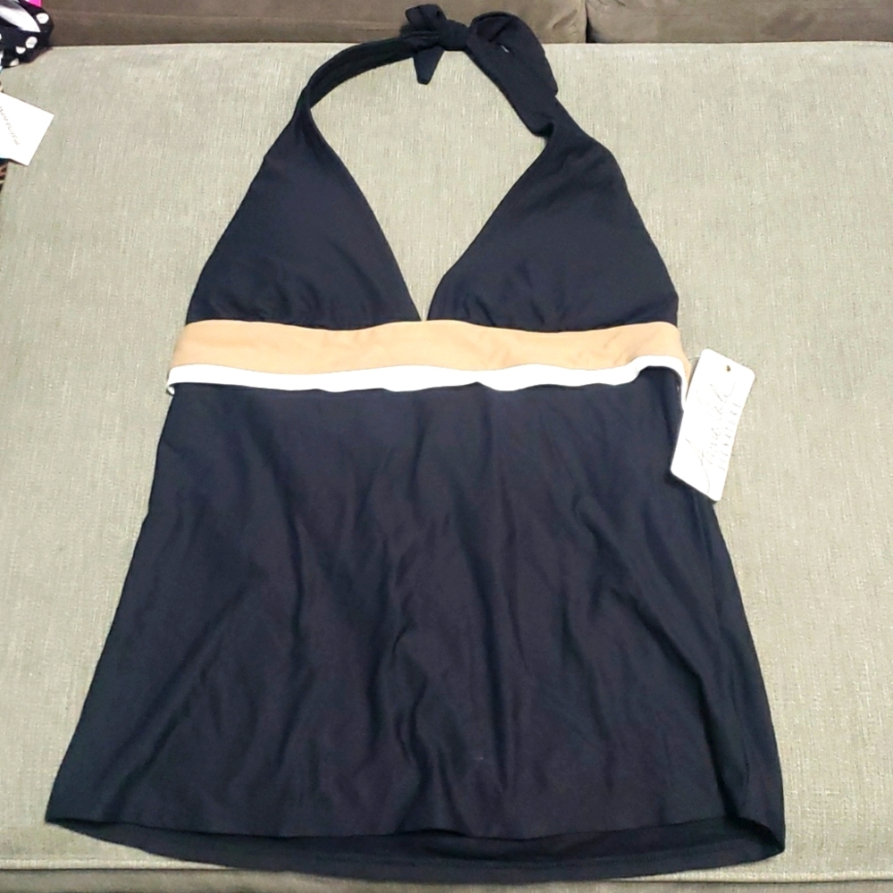 New Anne Cole Swim Halter Top